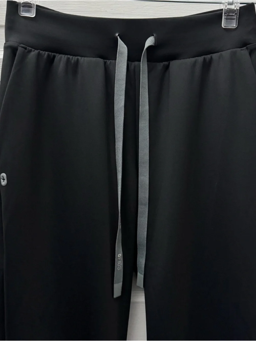 FIGS Black Jogger Scrub Pants Stretch Tapered Medical Small - Picture 3 of 10